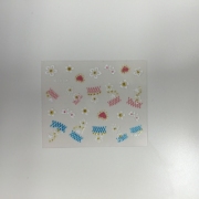 3D Sticker farbig weiss XF 420